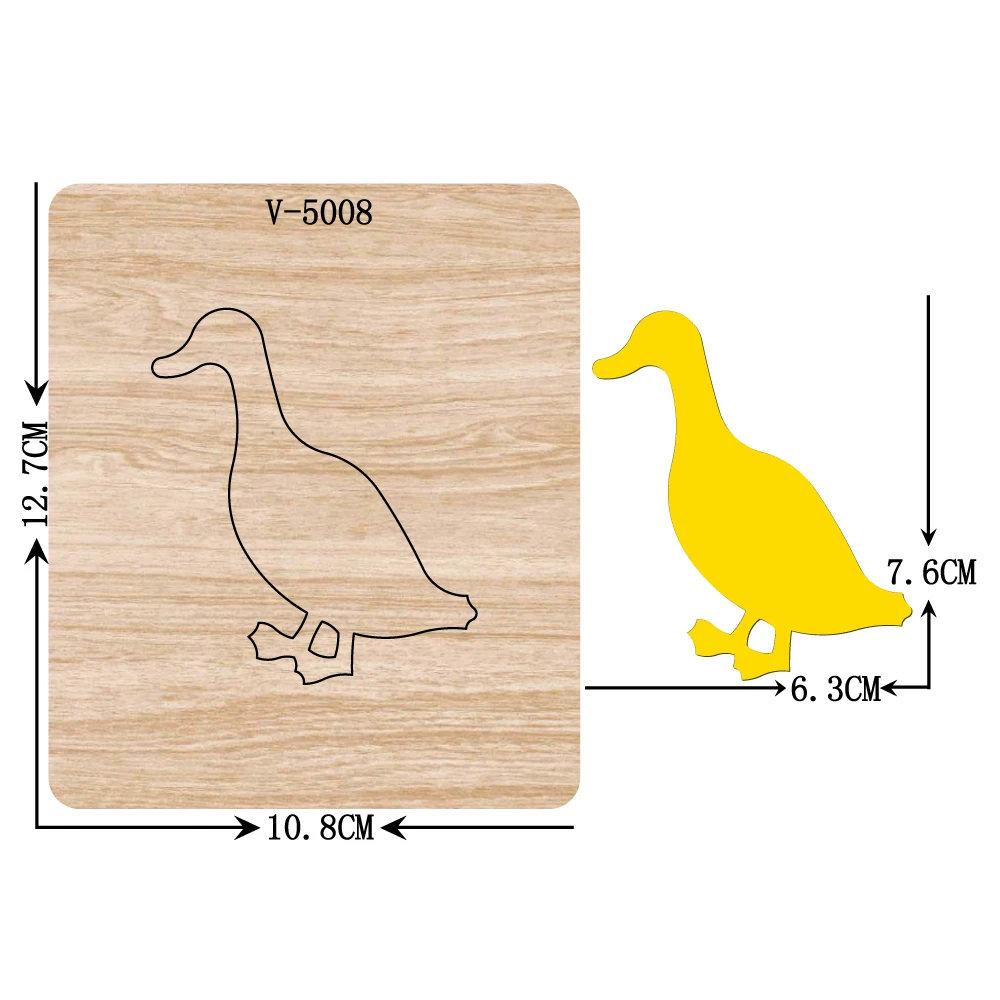 

New duck wooden dies cutting dies for scrapbooking Multiple sizes V-5008