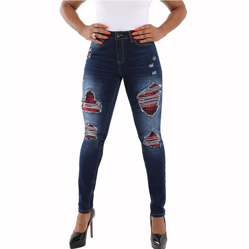 

Slim Jeans For Women Skinny High Waist Woman Denim Pencil Pants Stretch Waist Slim Female Women's Trousers Plus Size