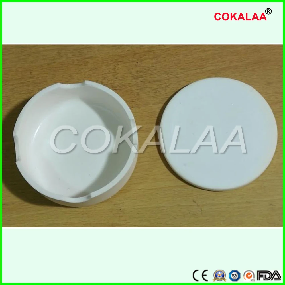 

Dental Lab CAD crucible for zirconia crowns sintered crucible dental Crucible with cover round shape holding beads in oven