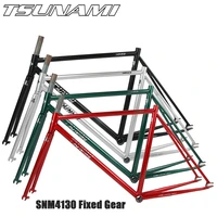 fixed gear frameset fixie bike tsunami snm4130 chromium molybdenum steel 52cm high quality bicycle parts bicicleta frameset