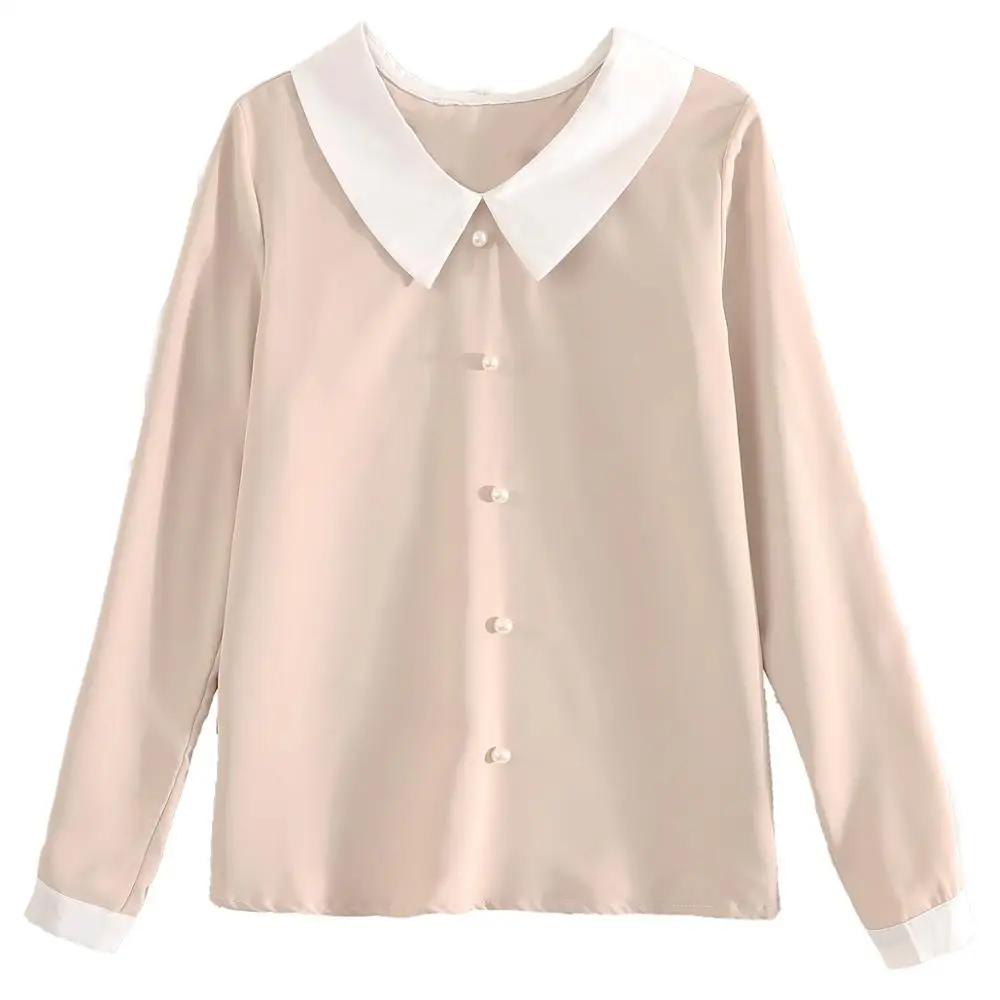 

Blusas Mujer De Moda 2021 блузка Для женщин с длинным рукавом Шифоновая блузка рубашка Для женщин блузки рубашки топы Camisas Mujer B867