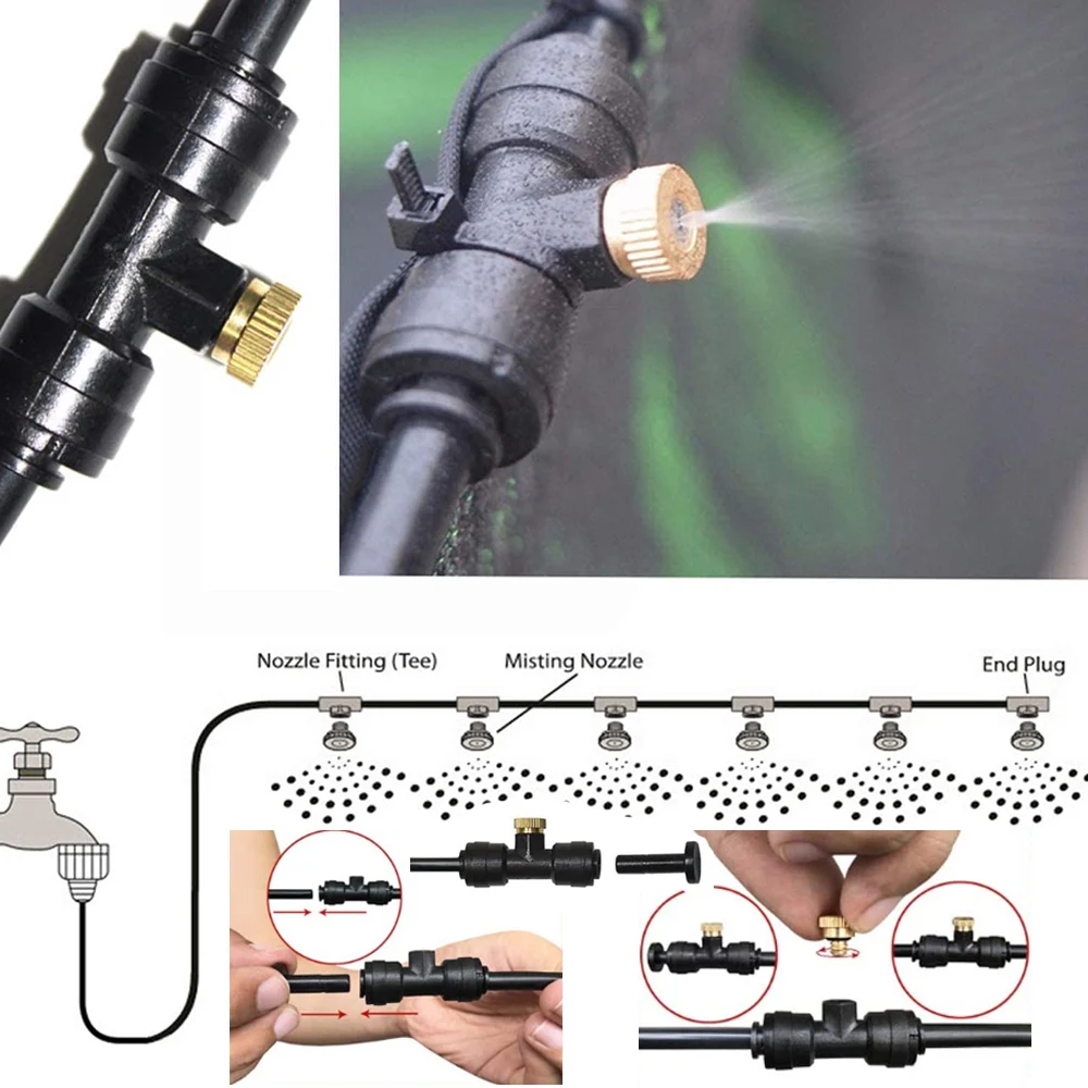 Бесплатная доставка система охлаждения тумана сделай сам комплект для