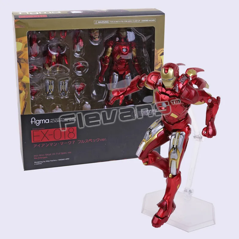 Figma EX 018 Iron Man Mark VII MK 42 Full Spec ver. ПВХ экшн фигурка коллекционная игрушка|Игровые