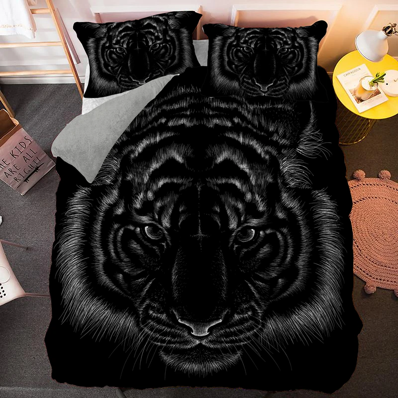 Роскошный комплект постельного белья с принтом животных совы тигра собаки