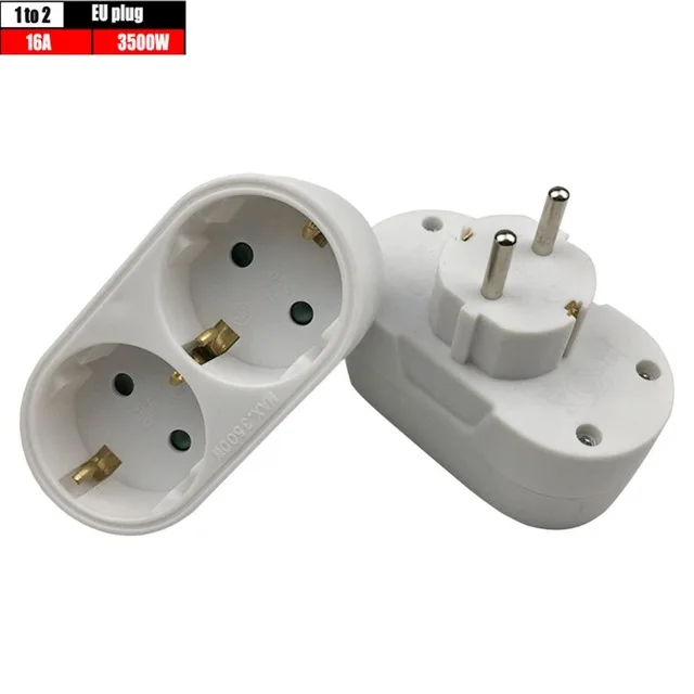 Европейский адаптер для конвертации штепсельной вилки от 1 до 2 3 t 4 способа ЕС