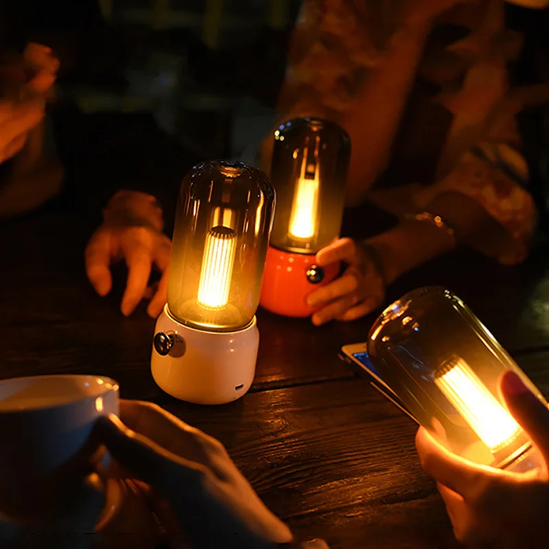 

1PC Night Lamps LED Light Candle Lamp Multicolor Shooting props Festival Decor