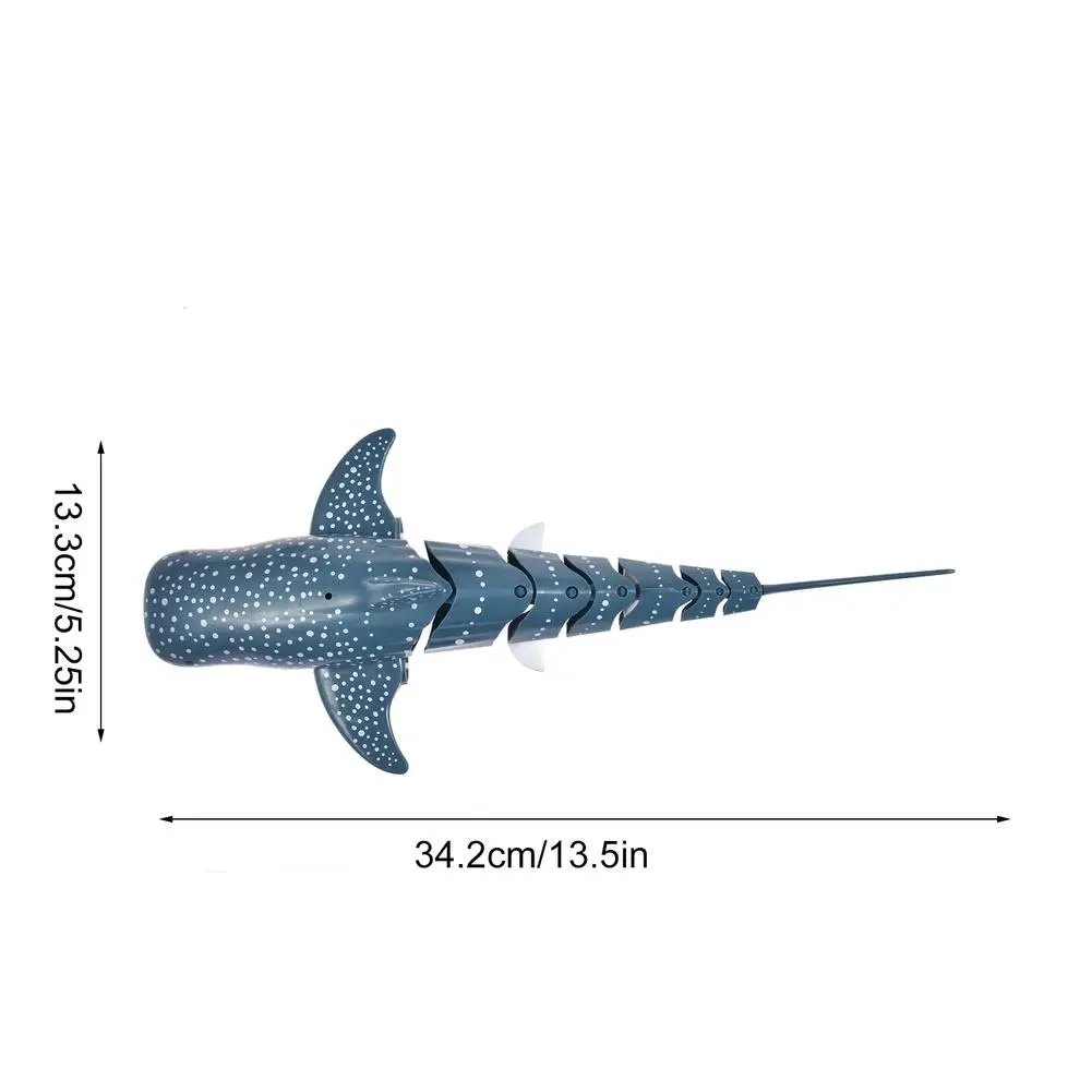 

New RC Simulation Shark Toys 2.4G 1:18 Waterproof Electric Remote Control Shark Boat Swimming Pool Bathroom Children Toys Gift