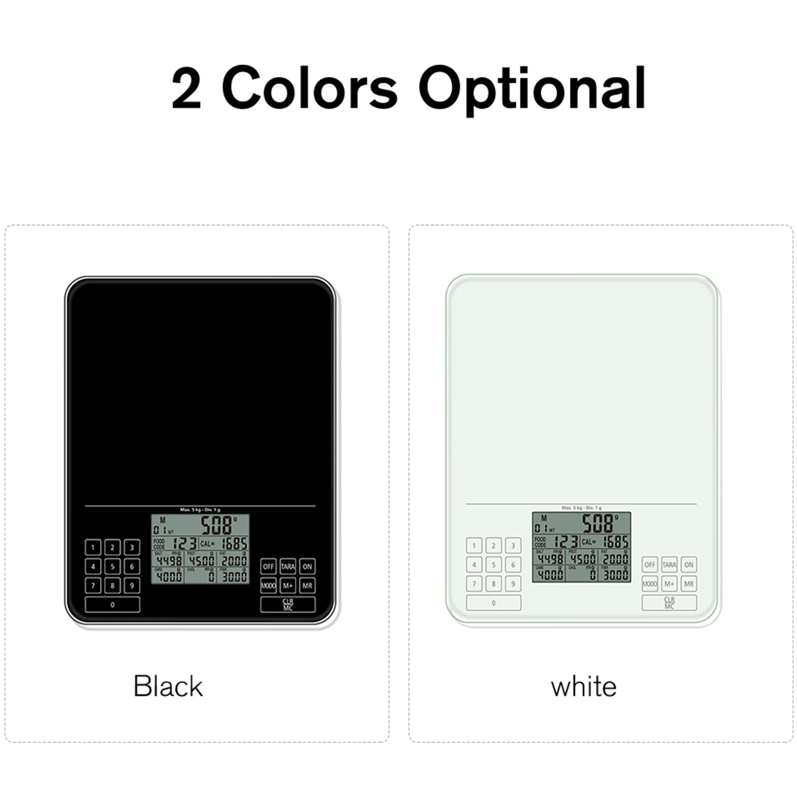 

LCD Display Multi-function Digital Food Kitchen Scale Weighing Food Scale Cooking Tools Balance