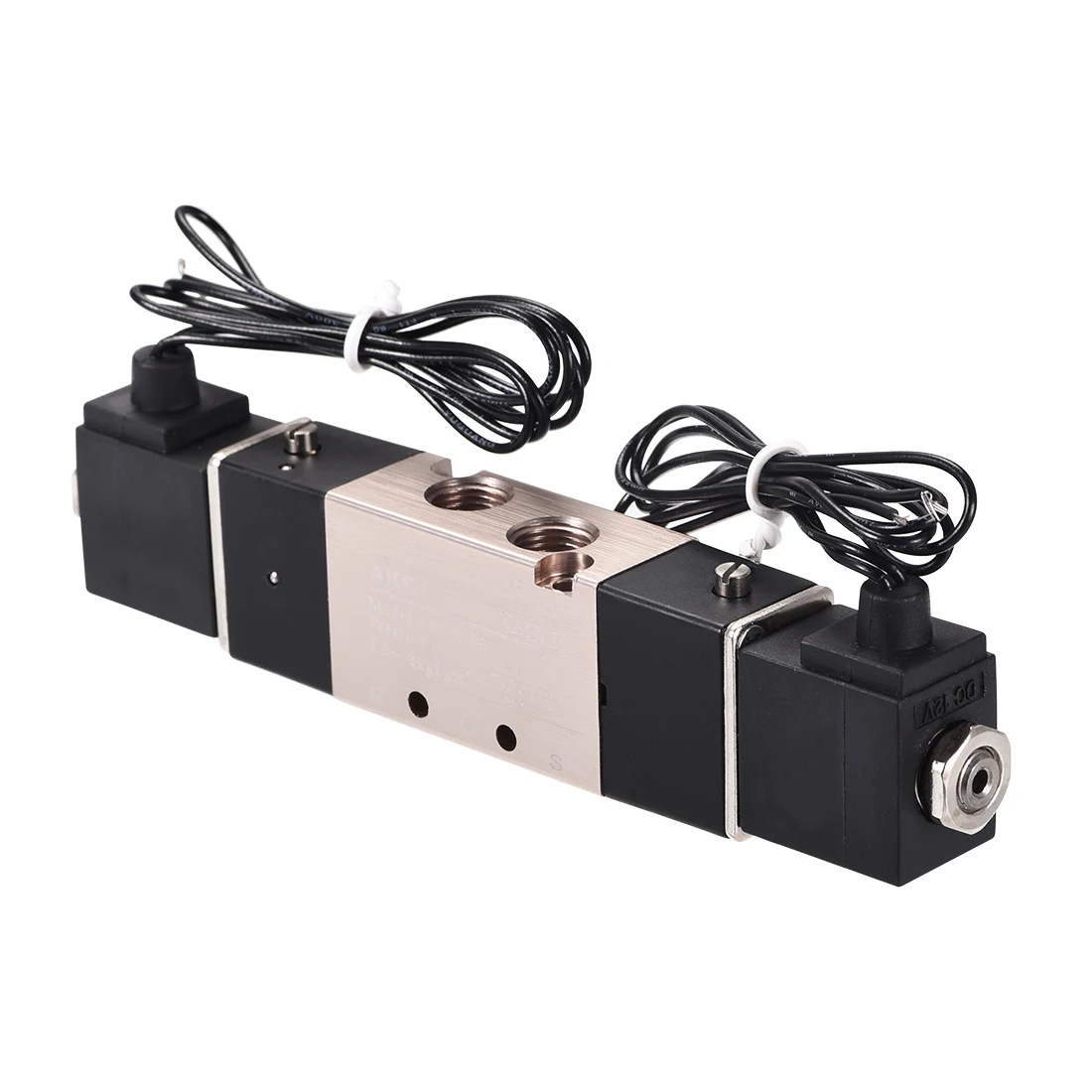 

uxcell 4V120-06 Air Solenoid Valve DC 24V 5 Way 2 Position 1/8" PT Internally Single Piloted Acting Type Double Electrical