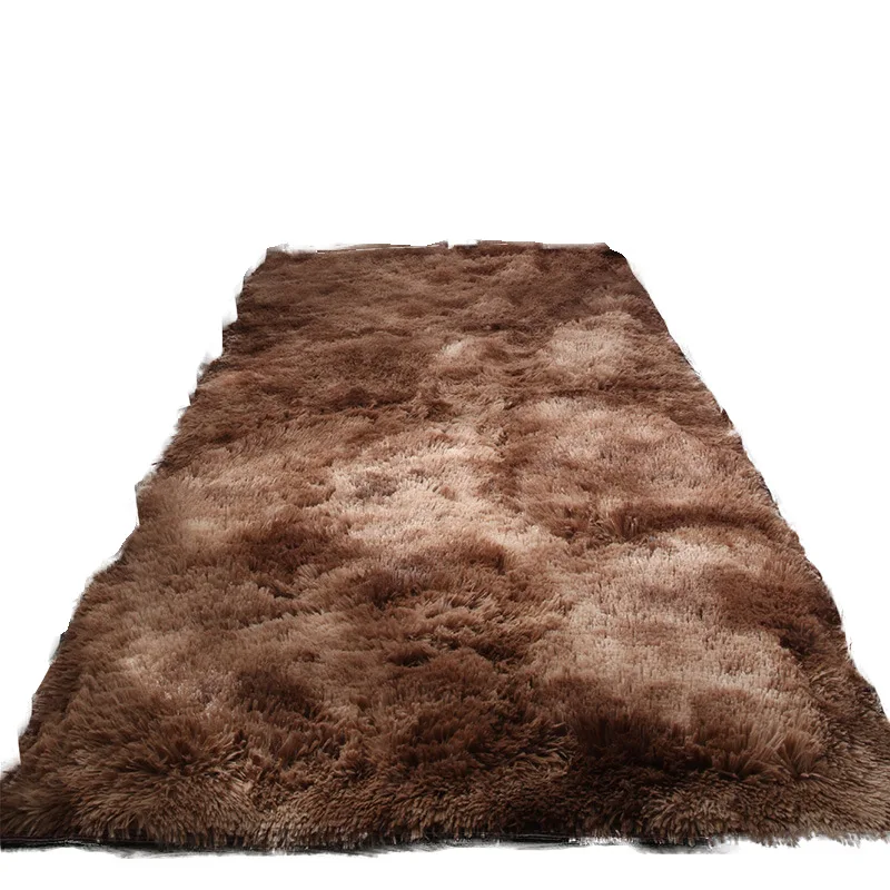 Современный минималистичный прямоугольный шелковый ковер для входа в гостиную