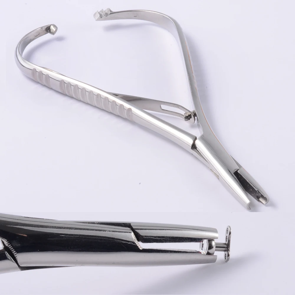 1PC Professional Tool Surgical Steel Open Triangle Close Ring Needle Pipe Clamp Plier Tweezers Belly Body Piercing Puncture - купить по