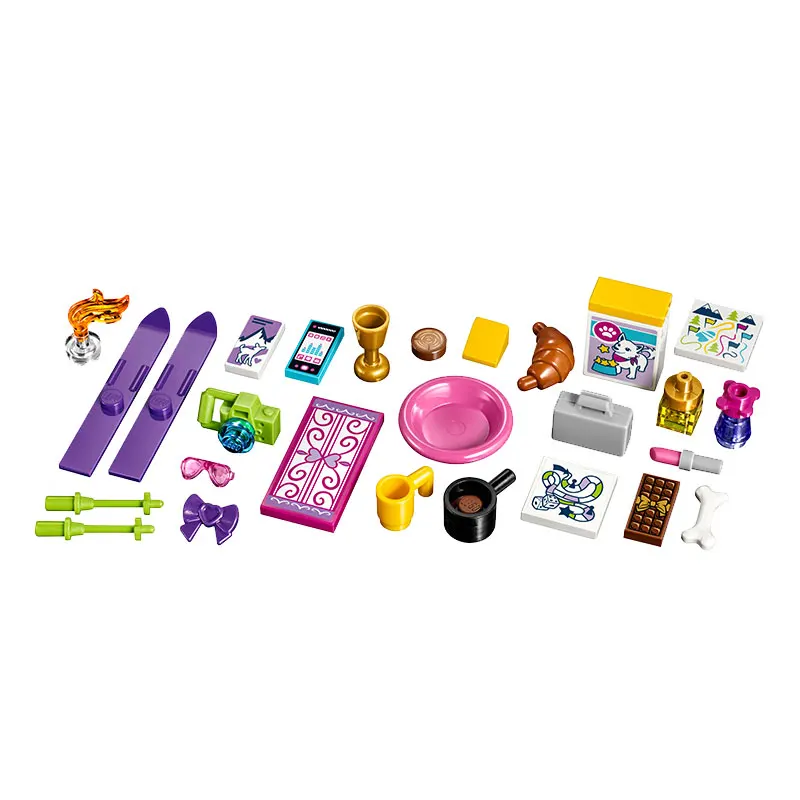 

The Snow Resort Chalet 514Pcs Building Blocks Toys For Children girl Friend 41323 10731 Christmas birthday Gifts