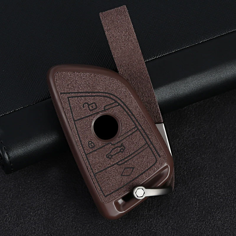 

leather Car key Case Cover For BMW X5 F15 G05 X6 F16 1 2 5 7 Series F20 F10 F18 G11 X1 F48 X2 F39 X3 G01 F25 X4 G02 Accessories