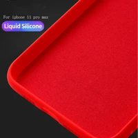 For Apple IPhone pro Max Case Liquid Silicone Soft Baby-Skin Cover For iPhone Plus Case Soft TPU Cover