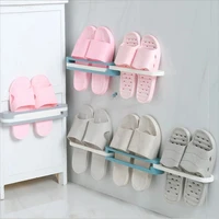 wall mounted folding shoes shelf high heels sports shoes rack folding slippers holder organizer home space saving storage rack