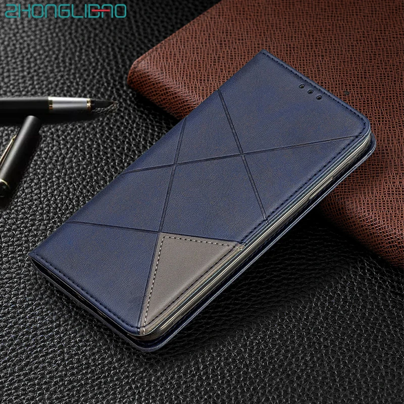 Роскошный кожаный флип чехол для Huawei P30 Mate 30 Honor 9x Pro P Smart Z Plus P20 Lite Y5 Y6 Y7 2019 2018