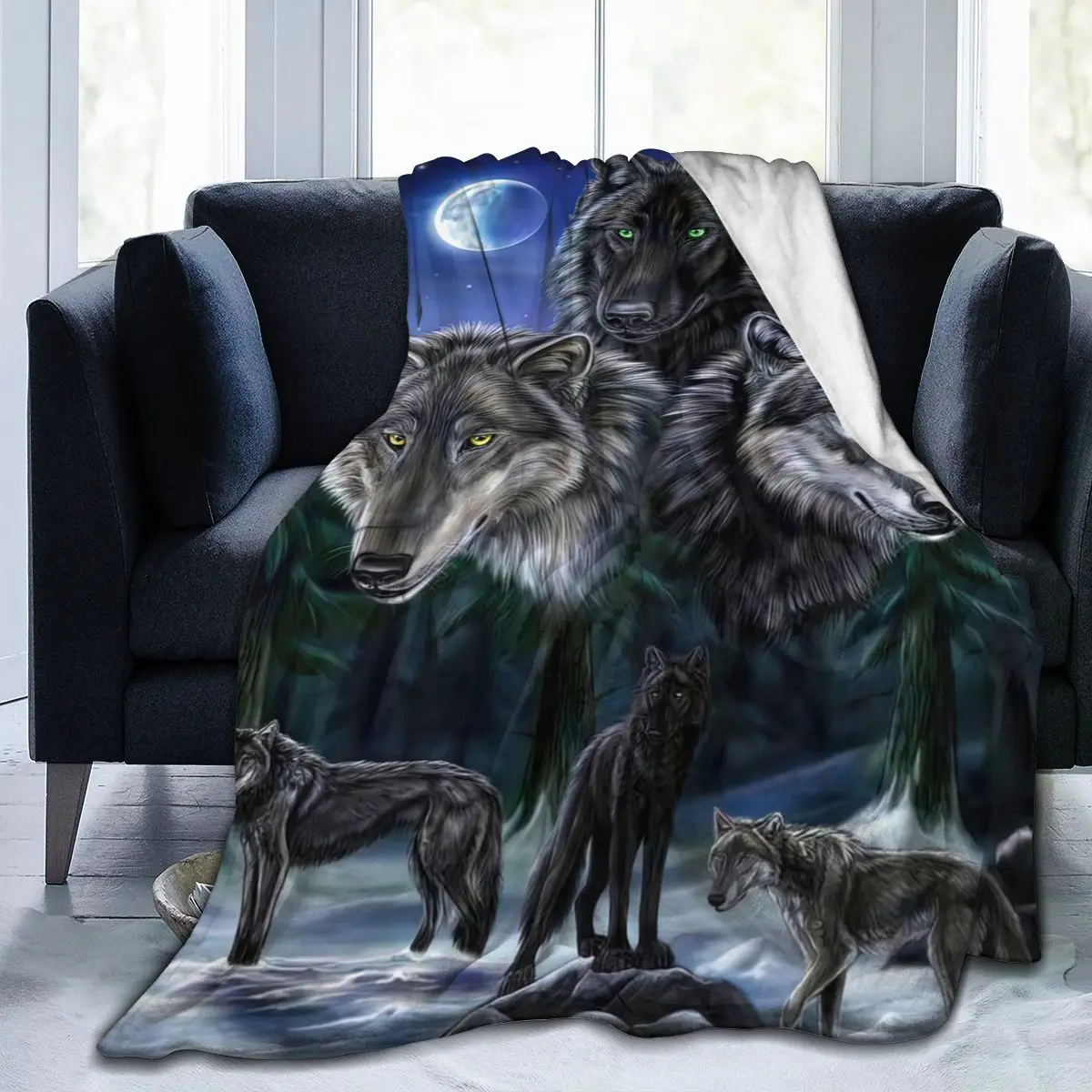 

CoolAnimal Fangku 3D Printing Super Soft Blanket Retro Plaid Cartoon Bedding Flannel Children Adult Bedroom Decoration