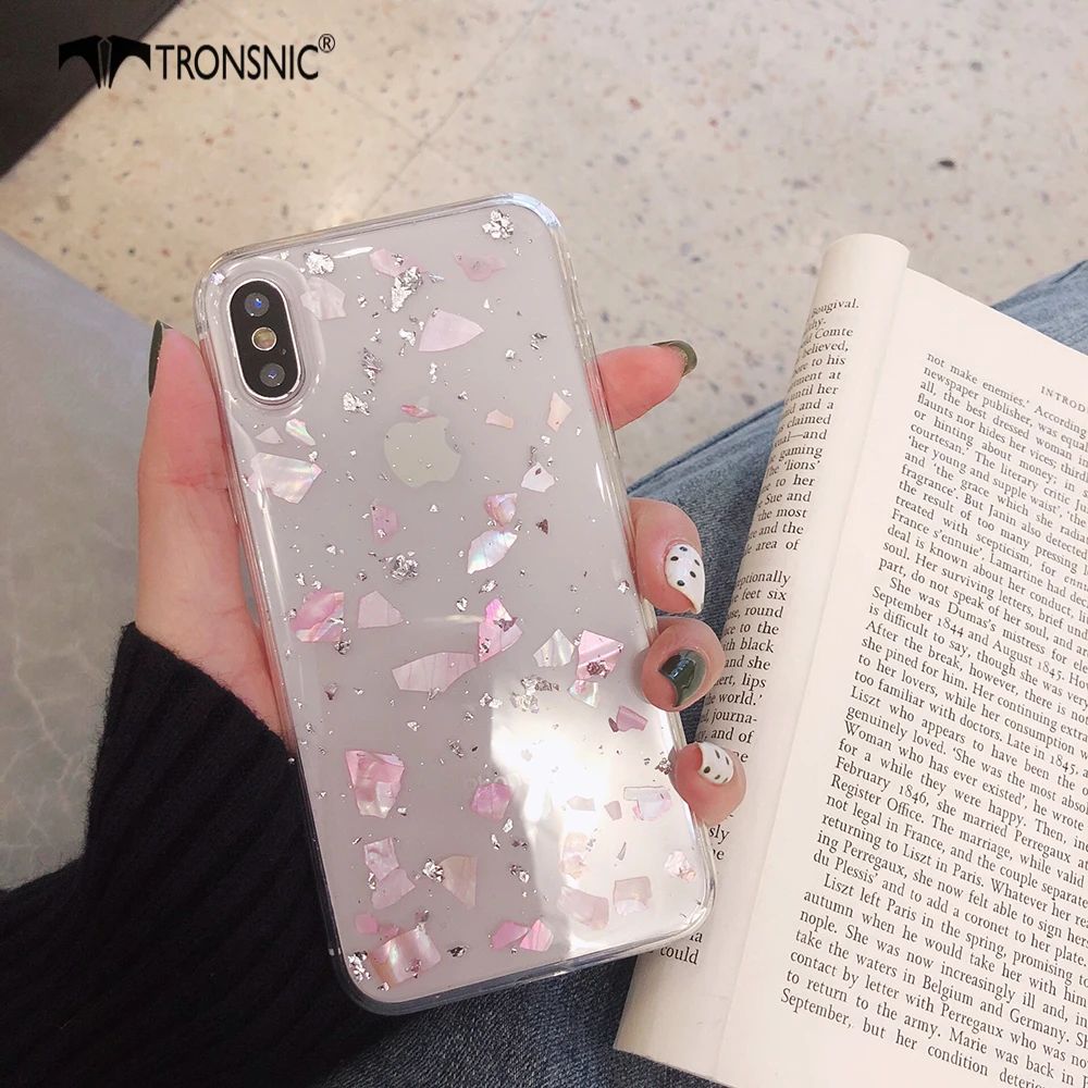 Блестящий чехол TRONSNIC для телефона Huawei P20 30 Pro мягкий глянцевый Роскошный из фольги