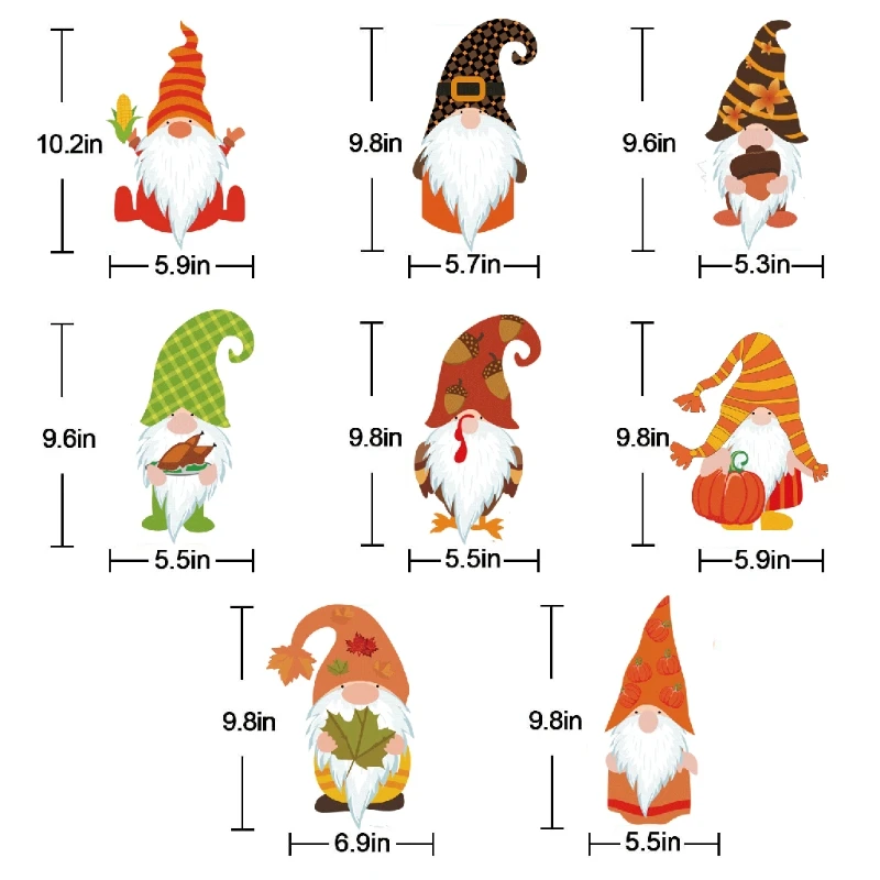 

Thanksgiving Window Sticker Window Decoration Harvest Maple Leaf Dual Sided