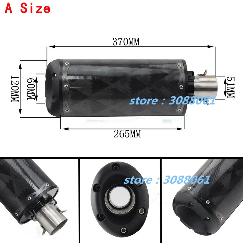 Универсальная мотоциклетная труба глушителя KAJIMAOYI аксессуары для мотоцикла GP CBR