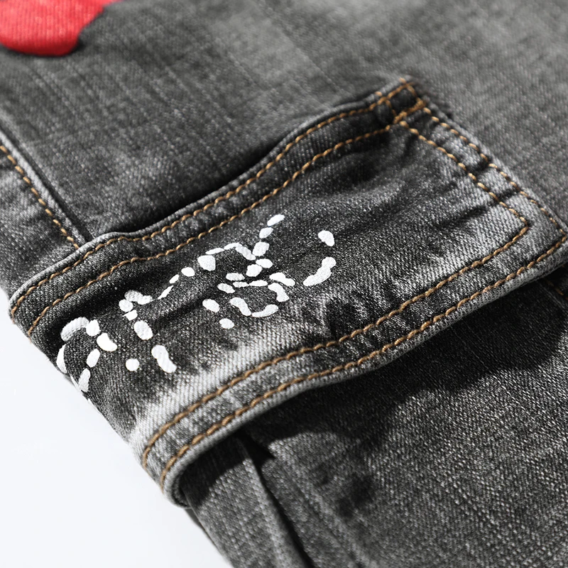 Джинсы карго мужские тонкие штаны султанки свободные зауженные джинсы