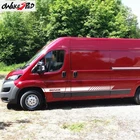 1 комплект, спортивный стиль, наклейки на боковую дверь автомобиля, декоративные наклейки для Peugeot Boxer L1 L2 на Автомобильный кузов виниловый, наклейки, автомобильные аксессуары