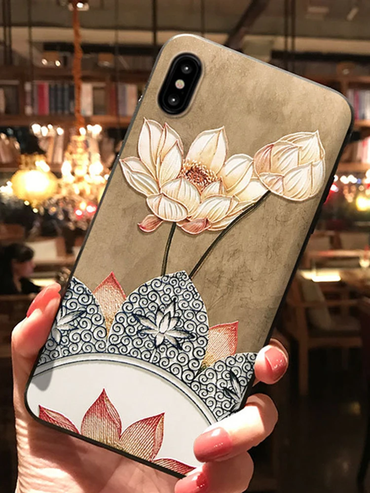 qhc2hh 3D с тиснением и изображением ТПУ чехол для Xiaomi mi 9 SE Honor 8 Lite 9T A1 A2 A3 CC9 CC9e F1 для Red mi 7A 6A S2 Note 7 5A 5 6 iPad Pro Plus цветок матовый чехол - Цвет: qhc2hh