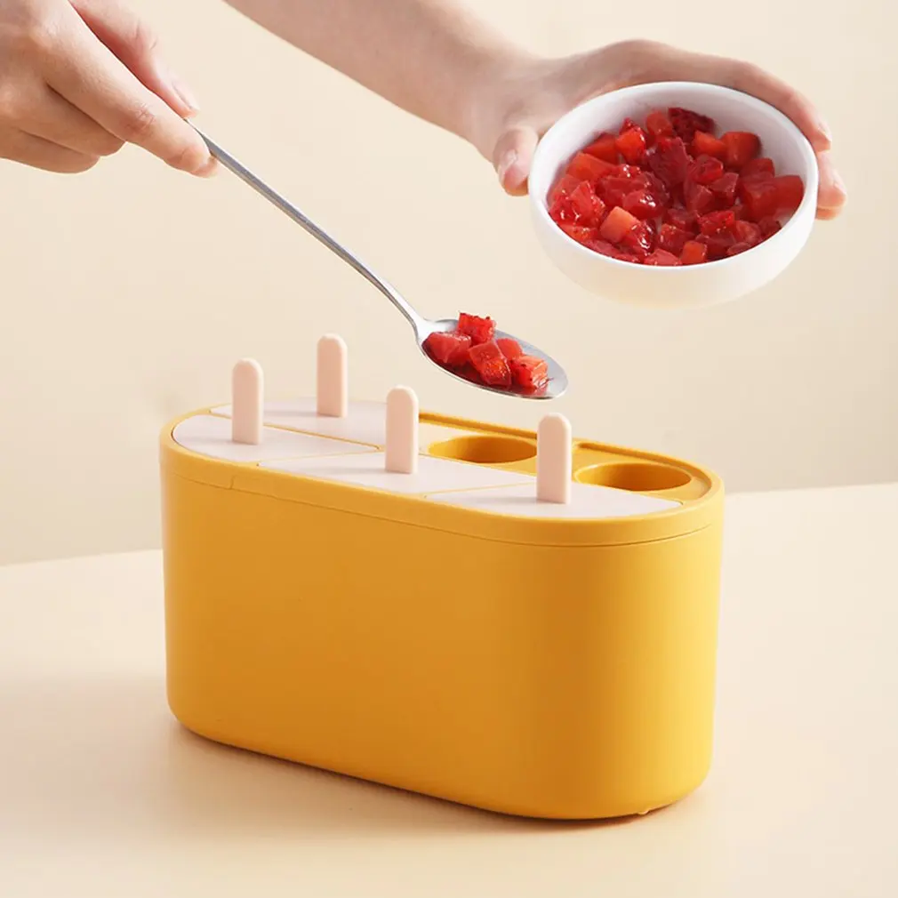 

Ice Cream Mold 6-hole Design Small Pudding Mold Environmentally Friendly And Non-Toxic DIY Ice Popsicle Set