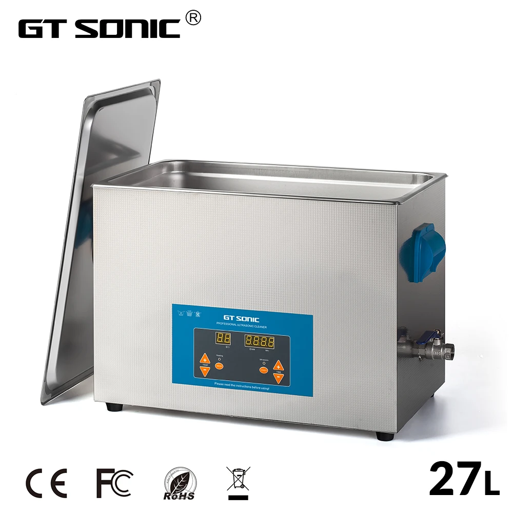 

GT SONIC VGT-2227QTD 27L 500W Ultrasonic Cleaner Heater Digital Timer Mini Portable Ultrasound Washing Machine Jewelry Lab