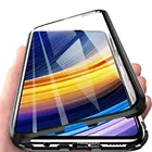 Магнитный флип-чехол на 360  для Xiaomi Poco X3 Pro, чехол Poko Poxo Pocophone X 3 NFC Pocox3 X3Pro, двухсторонний чехол из закаленного стекла