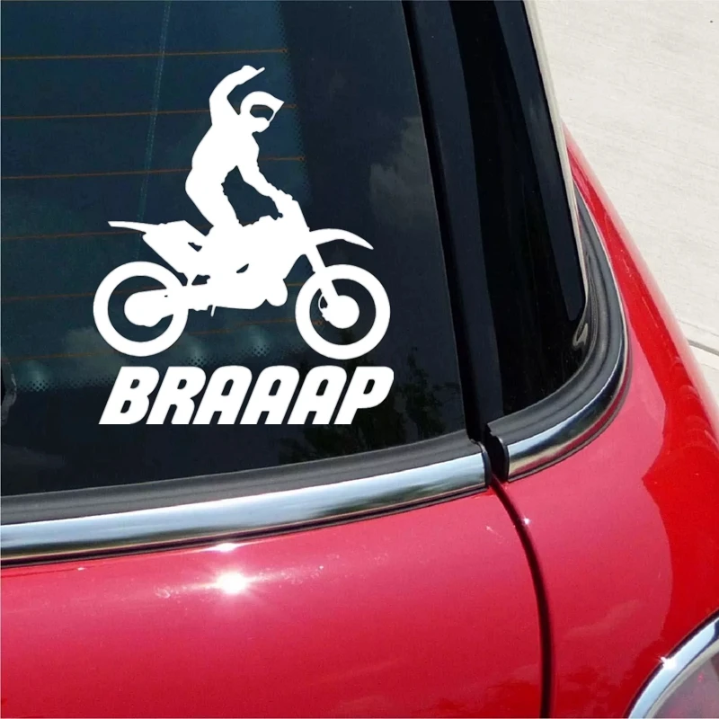 

CK20095# Vinyl Decal BRAAAP Car Sticker Reflective Waterproof Car Styling Decor on Motorcyle Truck Bumper Rear Window
