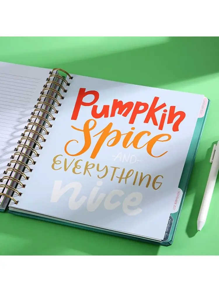 

2021 Agenda Planner Organizer B5 Coil Notebook Journal Monthly Weekly Schedule 35EA