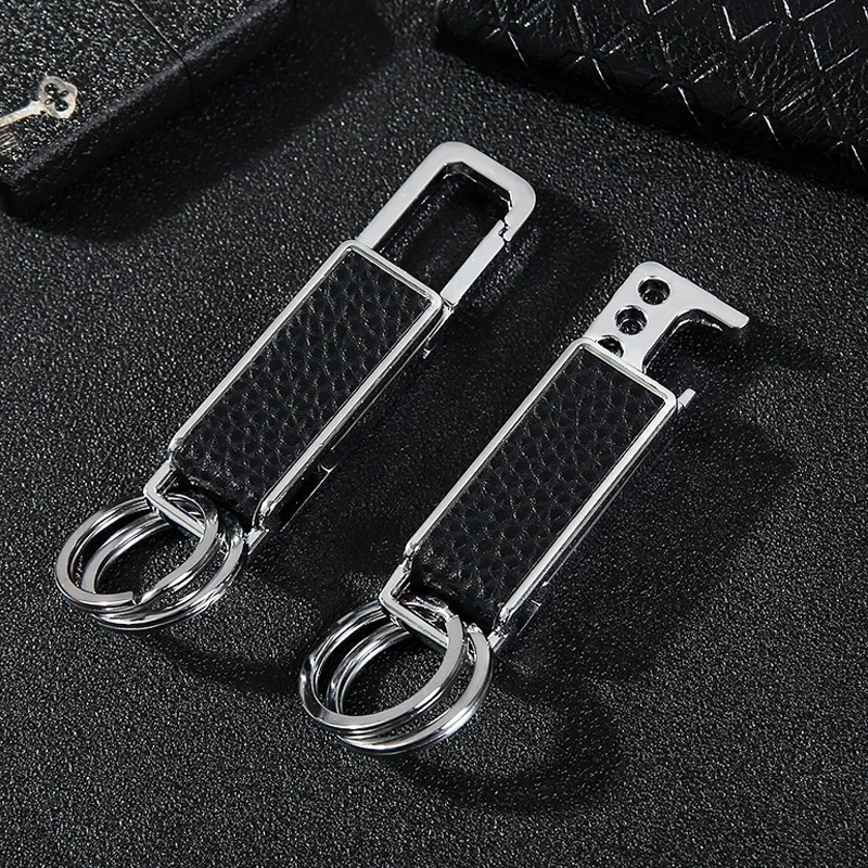 Автомобильный кожаный брелок для ключей с логотипом Mercedes BMW Audi Ford KIA Suzuki Volvo Renault