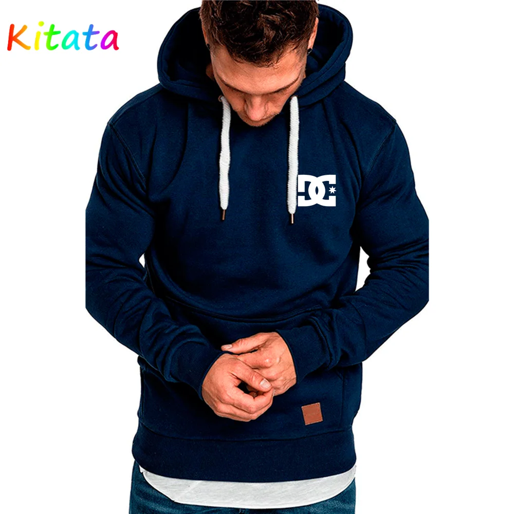 Мужская повседневная толстовка с буквенным принтом DC осень/зима 2021