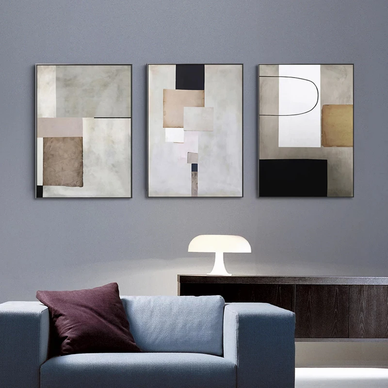 

Modern geometric abstract painting canvas poster printing minimalism wall painting living room home decoration painting