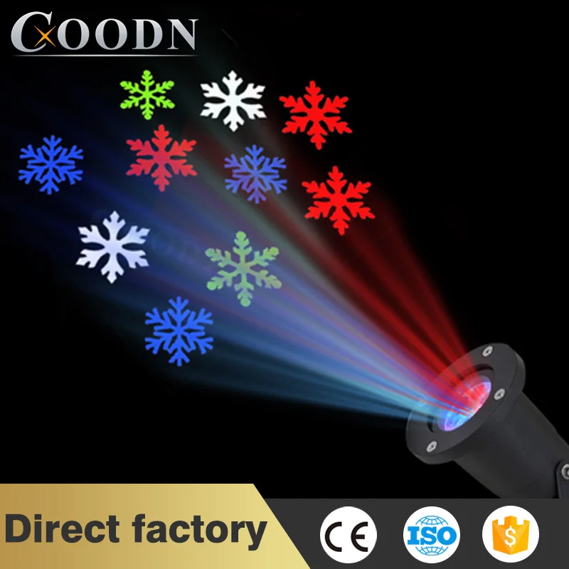 Светодиодный проектор gobo, светодиодный проектор, водонепроницаемый, ландшафтное декоративное освещение для праздника, Нового года, Рождества, вечерние - Цвет: rgbw led disco light