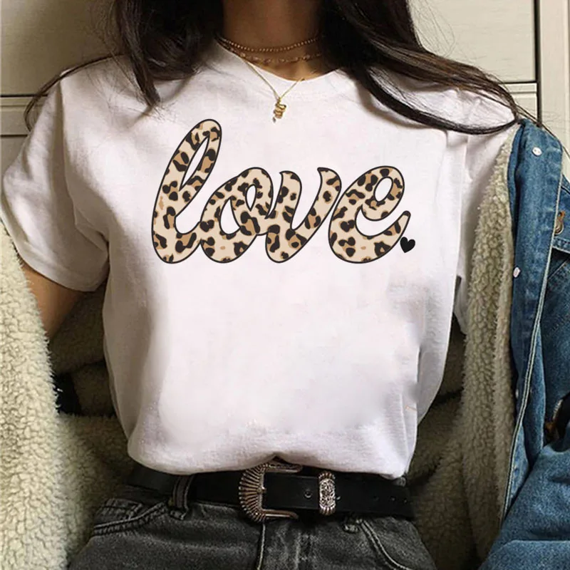 

90s Kawaii Women T-shirt Female Short Sleeve T shirt Love Never Fails Printing Harajuku Shirt Girls Cute Tshirts Clothes Tops