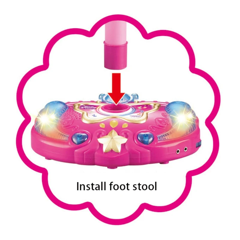 Дети микрофон для караоке Музыкальные инструменты детей Пластик с рисунком