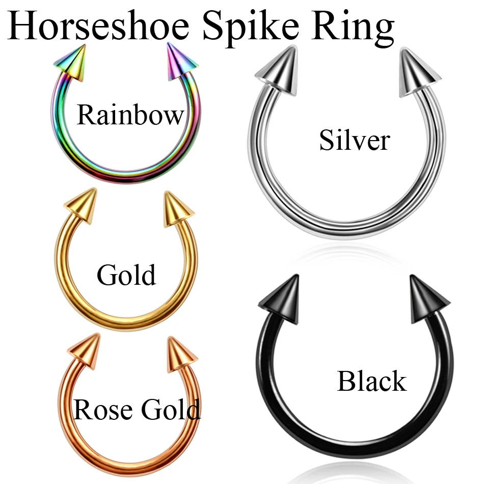 Кольцо со стальным пирсингом для губ стильное Ювелирное Украшение в форме