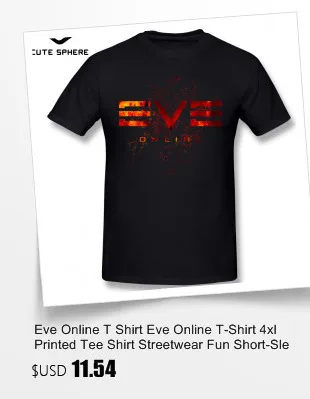 Eve Online футболка Eve Online Футболка с принтом 6xl футболка с коротким рукавом забавная уличная одежда 100 хлопок мужская футболка