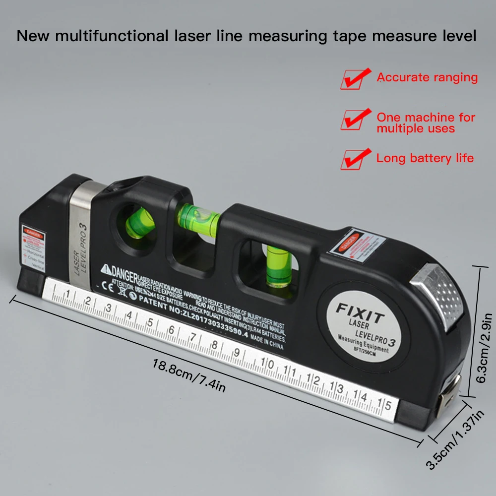 

New Portable Laser Electronic Product Accessory Models Laser Level Measurement Horizontal Ruler Laser Mini Laser Lazer Gadgets