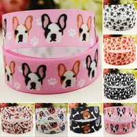 22mm 25mm 38mm 75mm dogs cartoon character printed grosgrain ribbon party decoration 10 yards