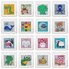 Алмазная 5D картина сделай сам с мультяшными животными, полная картина, медведь, Сова, картина для детей стразы, Вышивка без рамки