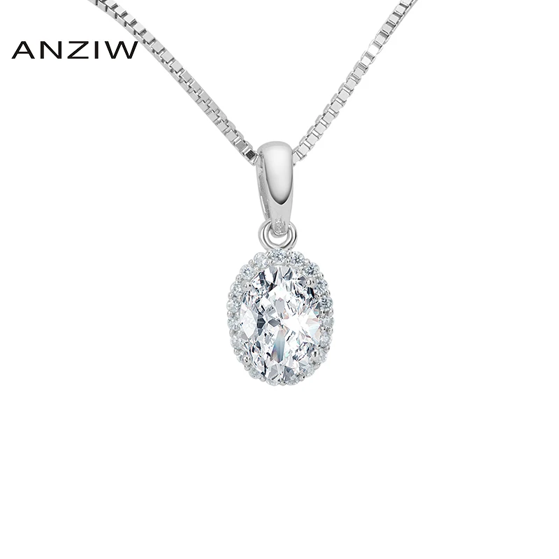 Цепочка женская из серебра 0 75 пробы с овальной огранкой 925 карата|necklace silver