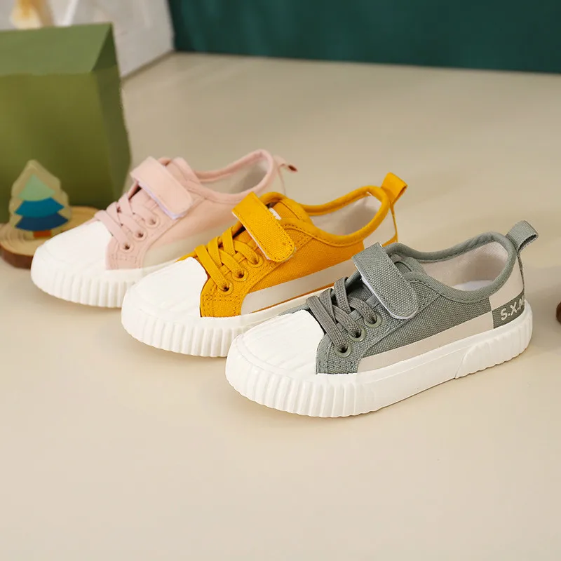 Кроссовки Детские с низким верхом дышащие холщовые повседневная спортивная
