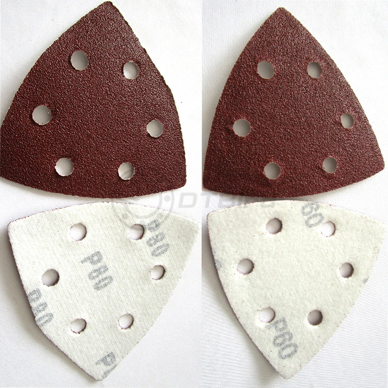 20pcs Self-adhesive Sandpaper Triangle Delta Sander Sand Paper Hook Loop Disc Abrasive Tools For Polishing Grit 60-240 | Инструменты