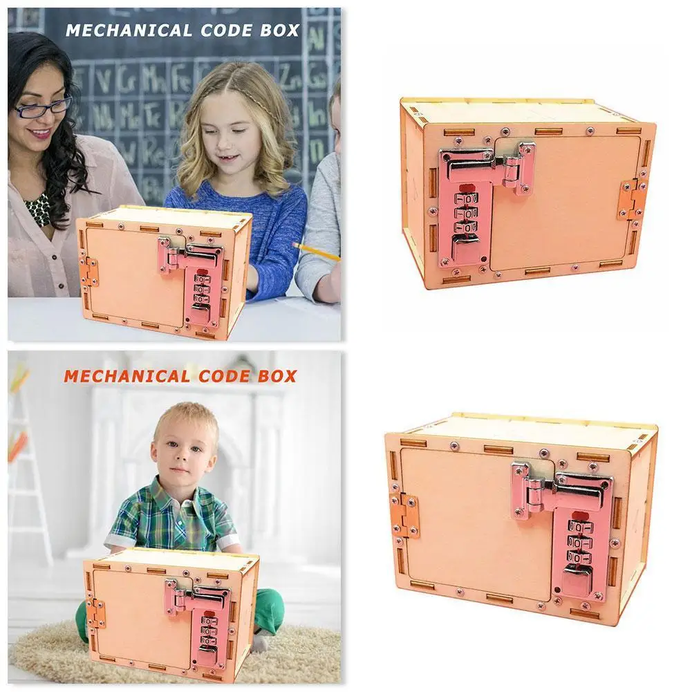 

Шкатулка с замком паролем «сделай сам», Обучающие креативные технологии, школьные игрушки, механический набор для детей, наука C6E0