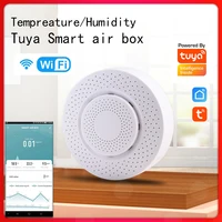 tuya smart air box carbon dioxide detector co2 gas sensor formaldehyde voc temperature and humidity sensor application control