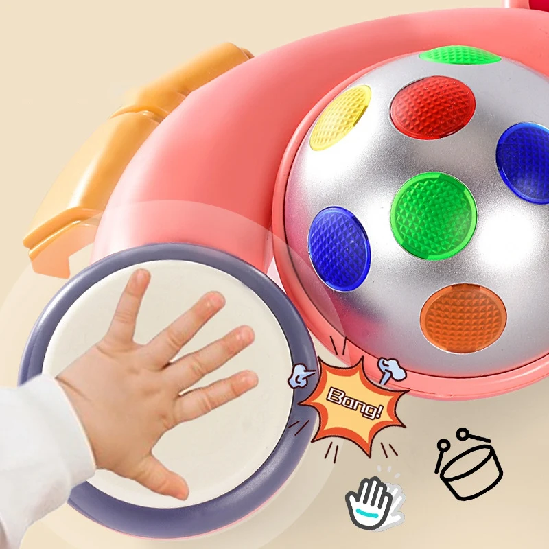 Детский караоке-автомат регулируемый с светильник микрофонами |