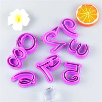 baking pastry mold letter fondant cookie cutter upper lowercase number cake decoration tools